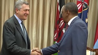 Kenya UNHCR Chief Meets with Kenyan President [upl. by Curkell]