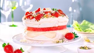 MatSans® Slik lager du Pavlova med vannmelon [upl. by Ahsekal]