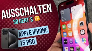 iPhone 15 Pro Ausschalten Neustart [upl. by Anaerdna]