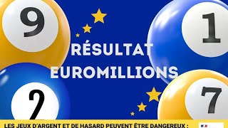 RÉSULTAT TIRAGE EUROMILLION DU VENDREDI 3 NOVEMBRE 2023 [upl. by Akere909]