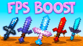 Top 5 Mcpe PvP Texture Packs Fps Boost 120  Minecraft Bedrock [upl. by Ntsuj]