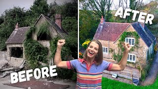 ONE YEAR in 15 minutes RENOVATING a Crumbling Cottage [upl. by Hazard]