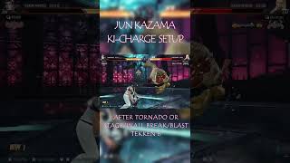 TEKKEN 8  Jun Kazama KiCharge Setup 3 junkazama comboguide tekken tekken8jun [upl. by Lark]