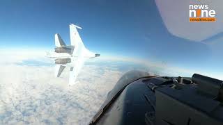 US Military Slams Unsafe Russia Fighter Jet Maneuver Near Alaska  News9 [upl. by Grosmark]