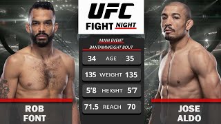 Rob Font vs José Aldo Full Fight Hightlights [upl. by Chloette]