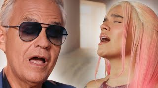 Karaoke Vivo por ella Karol G feat Andrea Bocelli Para voz masculina [upl. by Triny]