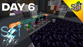 SciCraft Blitz Day 6 Concrete Factory  Powder Snow Farm  Obsidian Mining [upl. by Cerveny335]