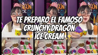 VERSIÓN COMPLETA  ASMR  Te preparo el mejor helado el famoso ✨Crunchy Dragón Ice Cream✨ [upl. by Bedad]