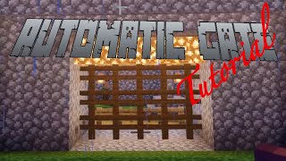 Minecraft Tutorial  Automatic GatePortcullis [upl. by Salvay]