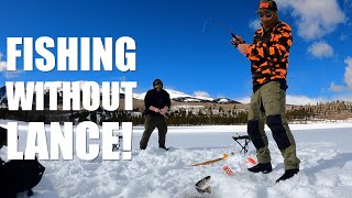 FISHING WITHOUT LANCE  Twin Lakes Colorado Rainbow Trout Limit Out [upl. by Odnalro]