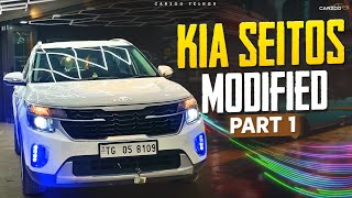 KIA SELTOS MODIFIED BLAUPUNKT JAMAICA 1233 INCH SYSTEM  PART 1  CARZOO HYDERABAD [upl. by Rufina685]