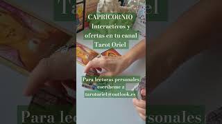 EL MENSAJE DE CAPRICORNIO ♑️ TAROT ORIEL 😇 tarot tarotoriel tarothoycapricornioelmensajedehoy [upl. by Aloysia]