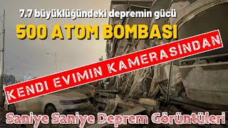 Gaziantep 77 Büyüklüğünde Deprem Kendi Evimin Kamera Kaydını Paylaşıyorum Rabbim Korusun 🤲🙏 [upl. by Ariella]