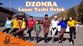 DZOMBA on Losar Tashi Delek  Dzongkha Zumba Bhutan [upl. by Anemij107]