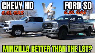 2024 Ford F250 68L Gas VS Chevy Silverado HD 66L Gas Is The L8T Better Than The Mini Zilla [upl. by Okire]