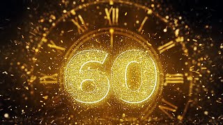 New Year Countdown 2022 ❆ 60 sec TIMER with Sound [upl. by Erised]