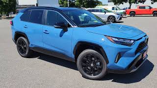 2023 Toyota RAV4 Hybrid XSE AWD in Cavalry Blue [upl. by Lianne]