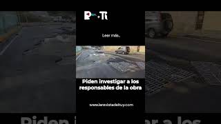 Piden investigar a los responsables de la obra de la calle de Salamanca en Cúa [upl. by Ylrebmi]