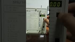 ABB SPAJ141C relay setting change  overcurrent and Earth fault [upl. by Evers468]