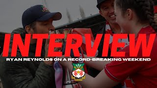 INTERVIEW  Ryan Reynolds after a recordbreaking weekend at the Racecourse Ground [upl. by Marley]