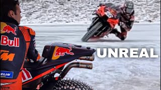 SPECTACULAR Dani Pedrosa Rode The KTM RC16 on The Ice motogp [upl. by Filip]