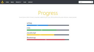 9 Développer un site web responsive avec bootstrap 4  Progress [upl. by Enirehtacyram]