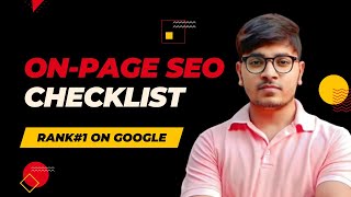 On Page SEO Checklist 2024  SEO Checklist For Beginners  SEO Tutorial [upl. by Elwira288]