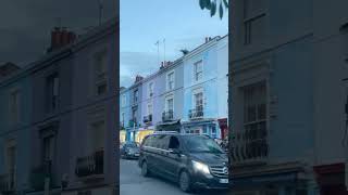 Portobello Road Market colorful houses londonlife [upl. by Lowson456]