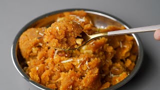 10 Min Easy Besan Halwa Recipe  Instant Suji Besan Halwa  Gram Flour Dessert Recipe  Besan Halwa [upl. by Tiertza]