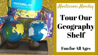 How to Teach Geography to Toddlers Preschoolers Elementary at Home  Montessori Geography Shelf [upl. by Gar715]