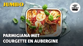 Wat eten we Parmigiana met aubergine en courgette [upl. by Yahsram]