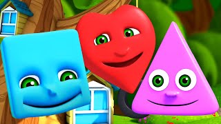 Shapes Song Learn Shapes and Nursery Rhyme for Children [upl. by Selinski]