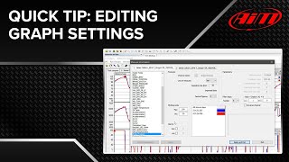 AiM Race Studio Analysis  Quick Tip  Editing Graph Settings [upl. by Sedlik]