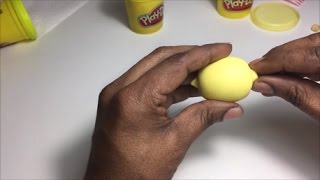 Clay Lemon  Clay modeling for kids  Play doh fruits and vegetables  play doh lemon [upl. by Irwin798]