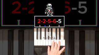 Undertale Last Breath An Enigmatic Encounter Piano Tutorial 2 shorts [upl. by Nimaj]