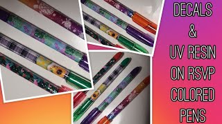 Home Printed Vinyl Pen Wraps Coated with UV Resin using RSVP Pens [upl. by Chretien]