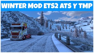 MOD FROSTY WINTER MOD DE INVIERNO NIEVE PARA ETS2 ATS Y TRUCKERSMP  TUTORIAL ESPAÑOL [upl. by Hsak]