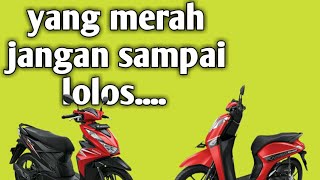 Honda beat 2020 cbs merah vs hinda genio cbs merah [upl. by Kirsch]