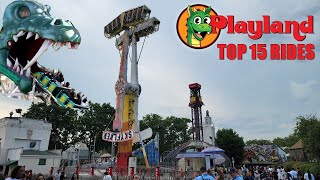 Top 15 Rides at Rye Playland [upl. by Airahcaz514]