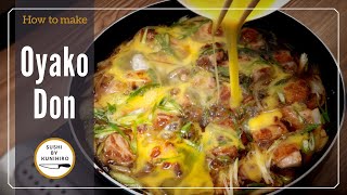 How to make delicious Oyakodon Japanese chicken and egg rice bowl Stepbystep guide [upl. by Elpmet629]