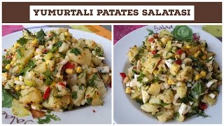 Yumurtalı Patates Salatası Tarifi  Naciye Kesici  Yemek Tarifleri [upl. by Mcloughlin744]