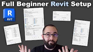 How to Setup Revit  Beginner Revit Tutorial [upl. by Hairahcez]