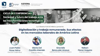 Digitalización y trabajo remunerado Sus efectos en los mercados laborales de América Latina [upl. by Aicilat]