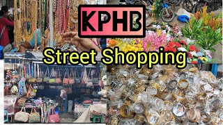 KPHB street shopping  ma shopping kashtalu street shopping kphb teluguvlogs lifestyle dress [upl. by Atekihs]