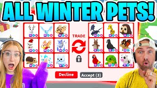 Cammy Trades ALL WINTER Pets In Adopt Me Roblox ☃️ [upl. by Laddie]