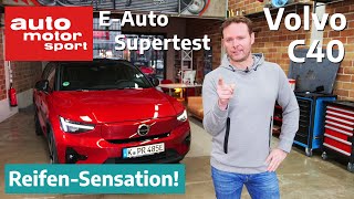 Volvo C40 ReifenSensation im EAuto Supertest  besser als das Tesla Model Y  auto motor sport [upl. by Diego]