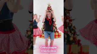 Rockin Around the Christmas Tree Dance with Lyrics 💃🕺 christmasdance christmas [upl. by Leanne]