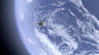 Satellite moving around Earth Free copyright video [upl. by Schiff965]