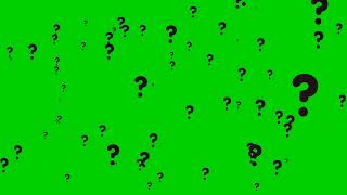 Green Screen Question Mark Falling ❓❓❓ Chroma Key Full 1080p HD [upl. by Divan705]