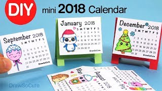 How to Make a 2018 Calendar  Easy DIY Fun Craft [upl. by Einej]